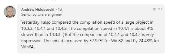 Comment from Andrew Holubovski